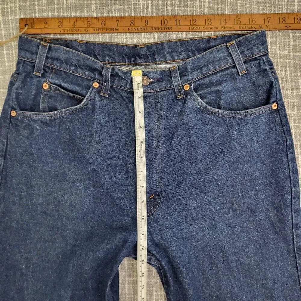 VTG RARE 517 Levi's Orange Tab Boot 20517-0217 Med-Dark Wash Jeans Men's 36x32